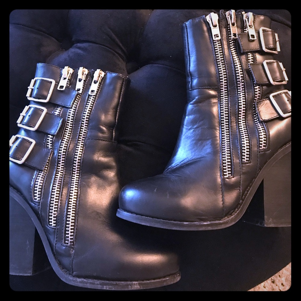 Jeffrey Campbell Havana Last Moto booties 8